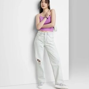 Wild Fable HighWaisted Dad Jeans in Light-wash 14W